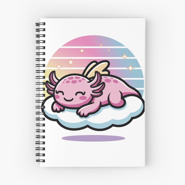 Item preview, Dreamy Axolotl / Cute Axolotl Nap designed and sold by WilDigitalFinds.