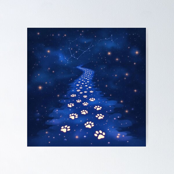 Item preview, Starry Pet Footprint Trail designed and sold by QuikZen.