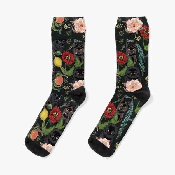 Item preview,  Botanical and Black Cats designed and sold by Huebucket.