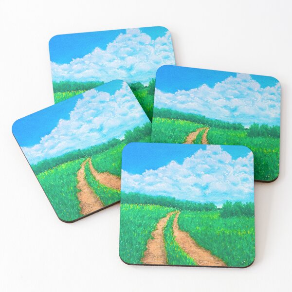Item preview, The road and cumulonimbus summer landscape designed and sold by Takuma-Art.