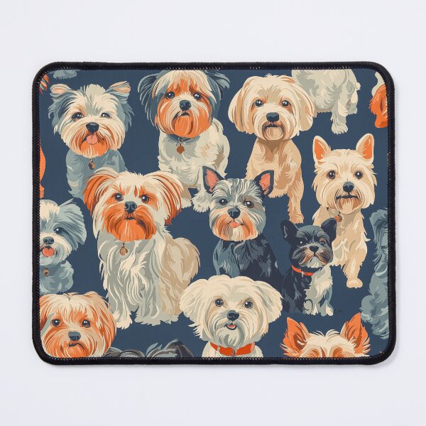 Item preview, Hundreds of little dogs in a classic vintage pattern, repeated design for retro-inspired  designed and sold by Paolo Modena Photography    -   Fine Italian Art.