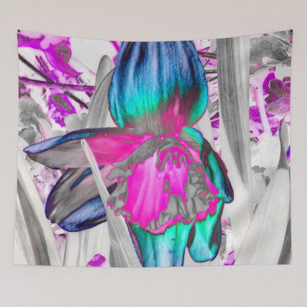 Item preview, Trippy Daffodil in Teal & Pink designed and sold by SXW Designs.