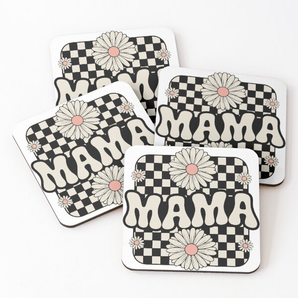 Item preview, Mothers Day Gift, Mama Tee, Gift For Mom Mom Birthday Gift, Floral Mom Shirt, Trendy Mom, Casual Mom Wear, Checker Pattern Tee, Gift For Her designed and sold by Working Pajama.