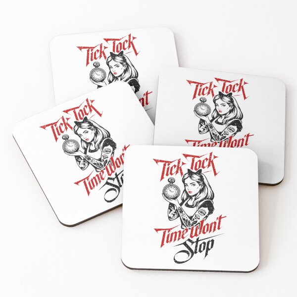 Item preview, Alice in Wonderland  "Tick Tock, Time Won’t Stop"  designed and sold by Cristina Galerina.