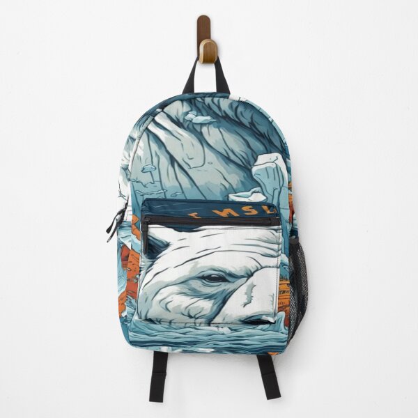 Item preview, Creative Design with Polar Bears and Melting Icebergs, Including Sinking Ships Foreshadowing the Long-Term Consequences of Climate Change designed and sold by GenArtHaven.