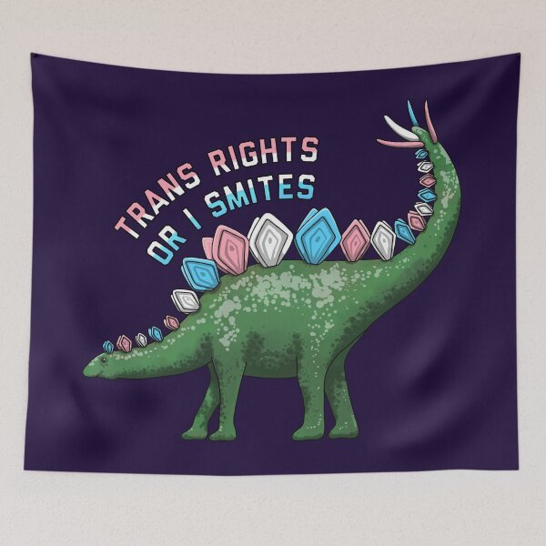 Item preview, Trans Rights Or I Smites designed and sold by Art by Veya.