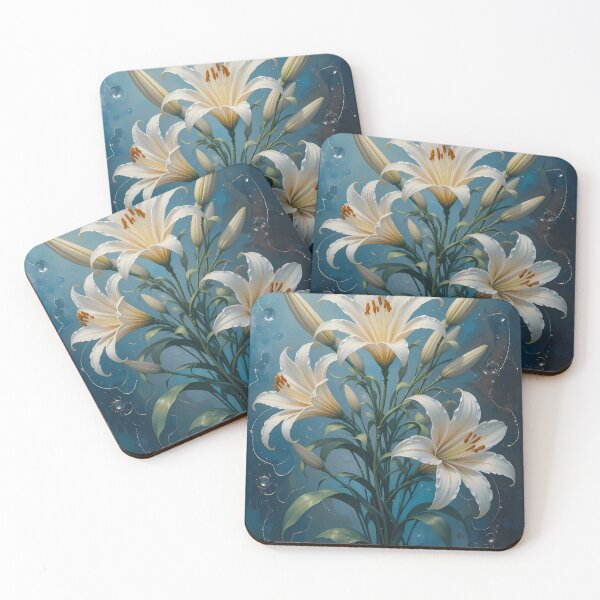 Item preview, Watercolors Lilies Serene Compositions Floral Art Botanical Illustration designed and sold by ART ATTACK ZONE.