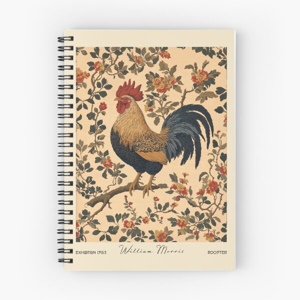 Item preview, William Morris Rooster on Floral Branch designed and sold by MidCenturyStore.