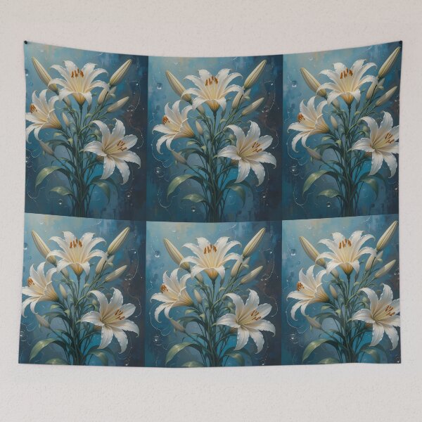 Item preview, Watercolors Lilies Serene Compositions Floral Art Botanical Illustration designed and sold by ART ATTACK ZONE.