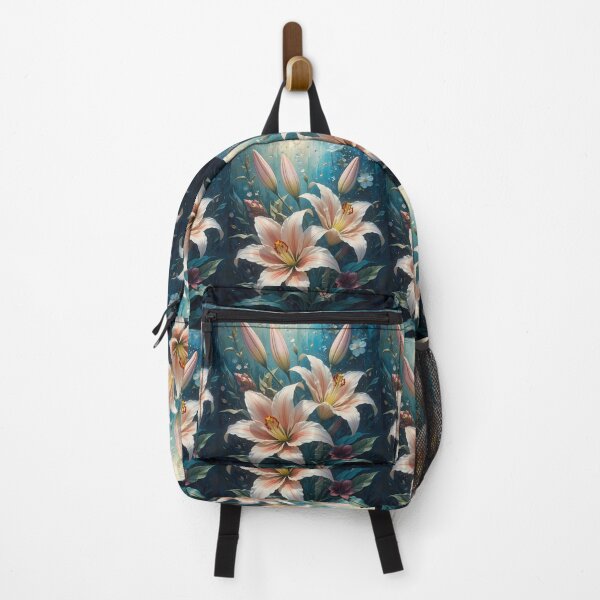 Item preview, Nature Lilies Serene Compositions Floral Art Botanical Illustration designed and sold by ART ATTACK ZONE.