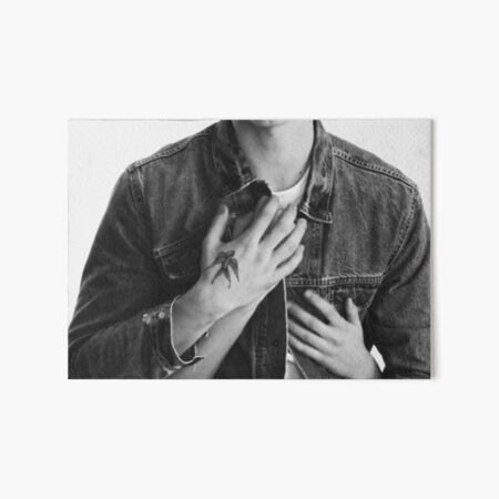 Shawn b & w Art Board Print