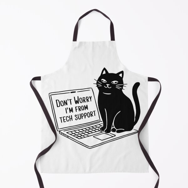 Item preview, Cat on laptop - Don't Worry I'm From Tech Support designed and sold by Traveldrawings.