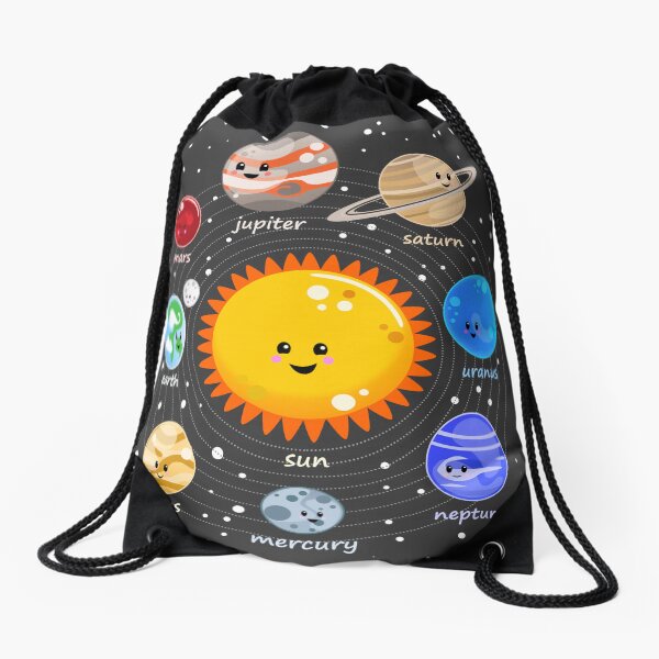 Item preview, Solar system happy Kawaii style designed and sold by Krokoneil.