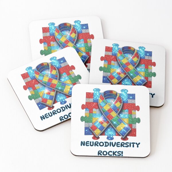 Item preview, Neurodiversity Rocks -Autism Awareness - Embrace Inclusion - In April we wear Blue - ADHD - Special Education - Puzzle Ribbon -Awareness Month - Blue is the colour designed and sold by Ceevie Design.