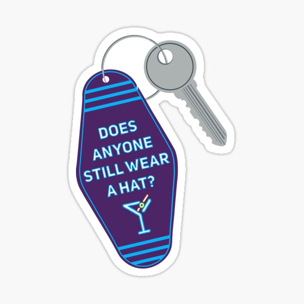 Item preview, Company Broadway Does Anyone Still Wear a Hat? Keychain designed and sold by baranskini.