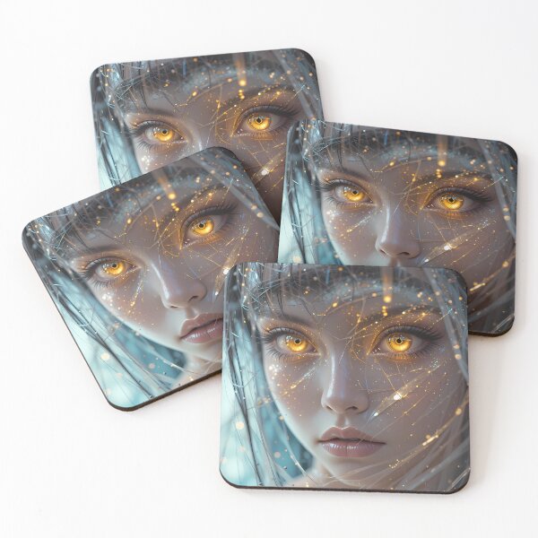 Item preview, Radiant Eyes Aesthetics Fantasy Realms Girl Woman Art designed and sold by ART ATTACK ZONE.