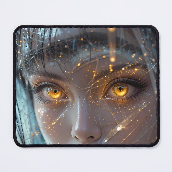 Item preview, Radiant Eyes Aesthetics Fantasy Realms Girl Woman Art designed and sold by ART ATTACK ZONE.