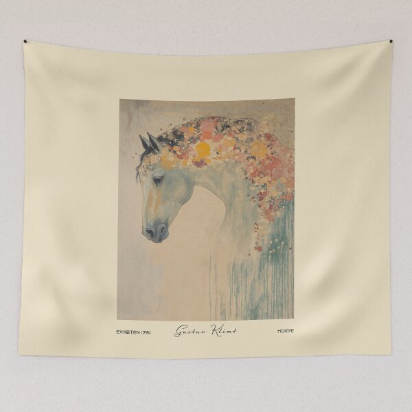 Item preview, Gustav Klimt Horse with Floral Mane designed and sold by MidCenturyStore.