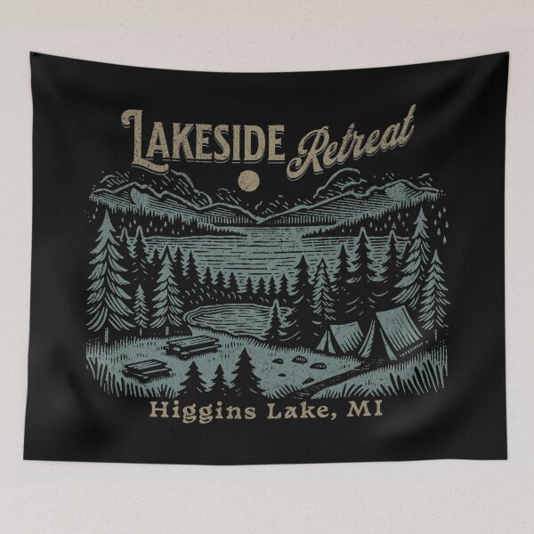 Item preview, Higgins Lake Lakeside Retreat designed and sold by SVTees75.