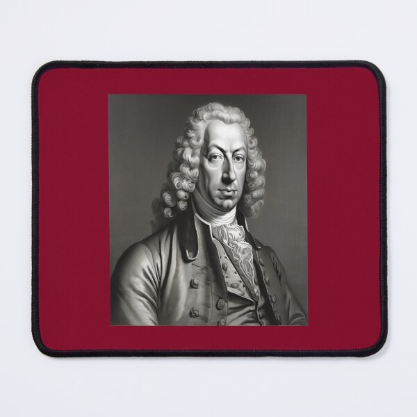 Item preview, "Reflective Elegance: Daniel Bernoulli in Monochrome" designed and sold by Artisticanvas.