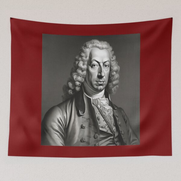 Item preview,  "Reflective Elegance: Daniel Bernoulli in Monochrome" designed and sold by Artisticanvas.