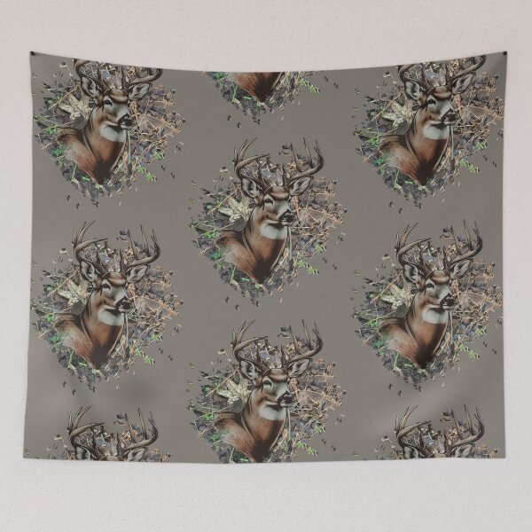 Item preview, Whitetail Trophy Buck Deer with Camouflage designed and sold by LifeCrush.