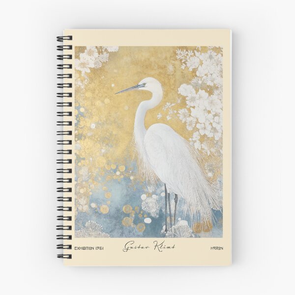 Item preview, Gustav Klimt Heron in Gold Flowers designed and sold by MidCenturyStore.