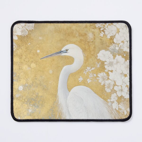 Item preview, Gustav Klimt Heron in Gold Flowers designed and sold by MidCenturyStore.