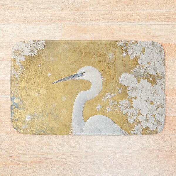 Item preview, Gustav Klimt Heron in Gold Flowers designed and sold by MidCenturyStore.
