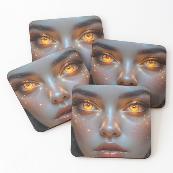 Item preview, Eyes Mystic Aesthetics Fantasy Realms Girl Woman Art designed and sold by ART ATTACK ZONE.