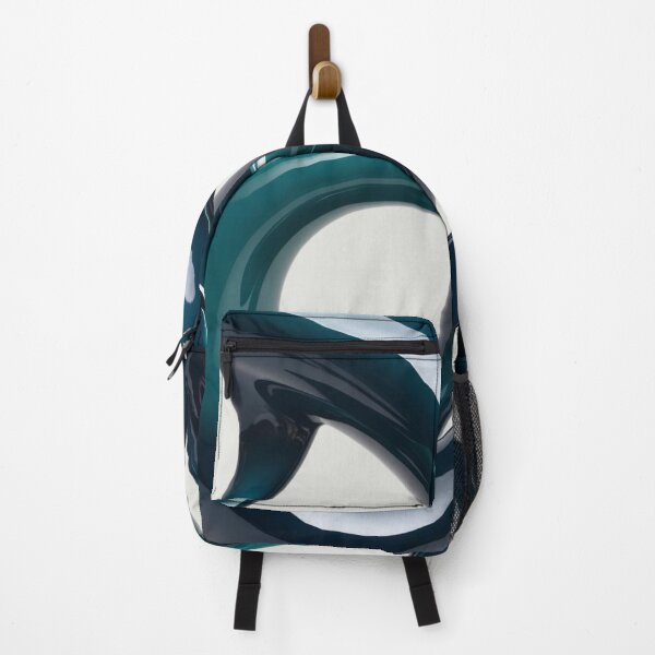 Item preview, Glossy Sculpted Loops in Teal and Black designed and sold by Harmonic_Layers.