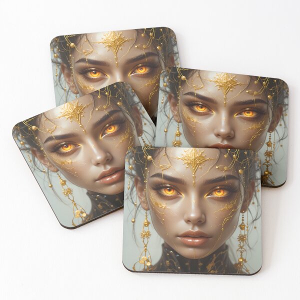 Item preview, Her Eyes Aesthetics Fantasy Realms Girl Woman Art designed and sold by ART ATTACK ZONE.