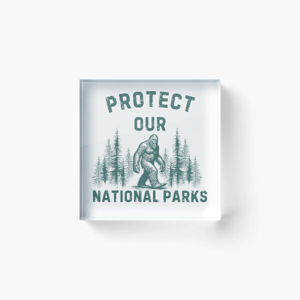 Item preview, Protect Our National Parks Retro Sasquatch designed and sold by DarekShop.