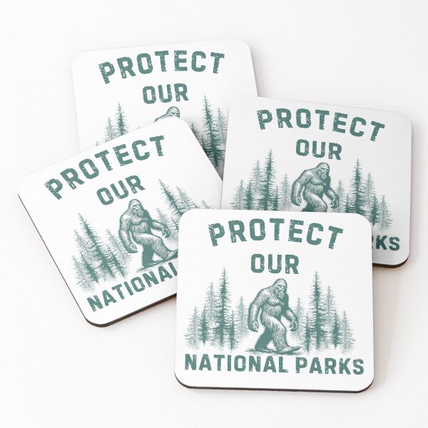 Item preview, Protect Our National Parks Retro Sasquatch designed and sold by DarekShop.