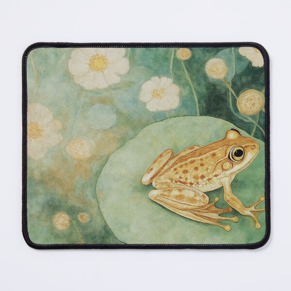 Item preview, Gustav Klimt Frog on Lily Pad designed and sold by MidCenturyStore.