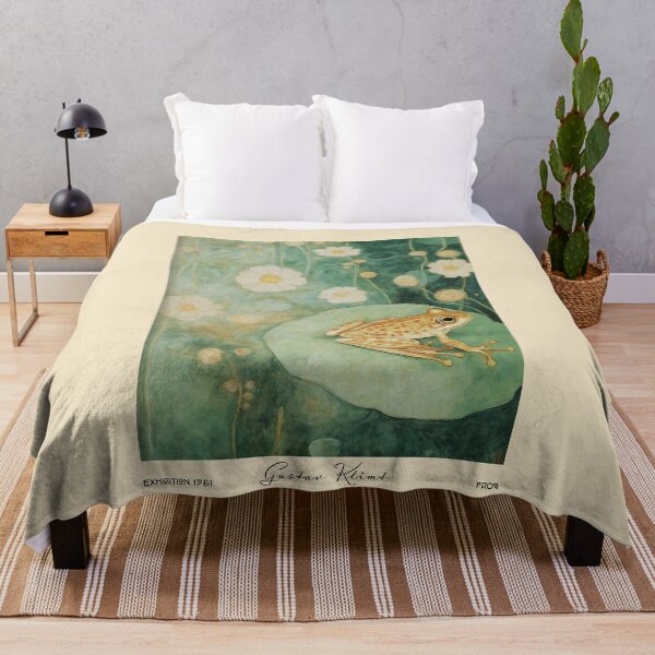 Item preview, Gustav Klimt Frog on Lily Pad designed and sold by MidCenturyStore.