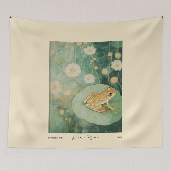 Item preview, Gustav Klimt Frog on Lily Pad designed and sold by MidCenturyStore.