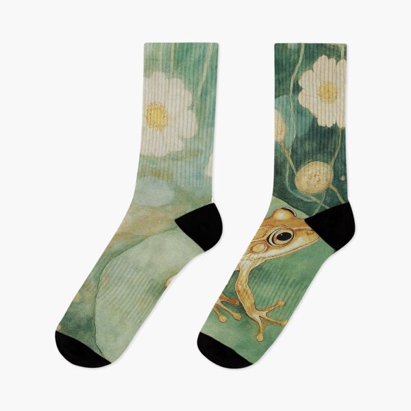 Item preview, Gustav Klimt Frog on Lily Pad designed and sold by MidCenturyStore.