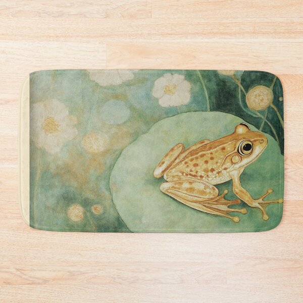 Item preview, Gustav Klimt Frog on Lily Pad designed and sold by MidCenturyStore.