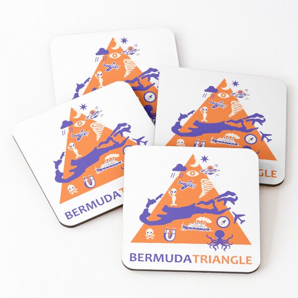 Item preview, Bermuda Triangle Illustration designed and sold by Traveldrawings.