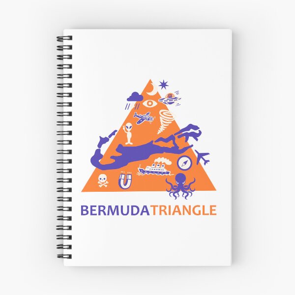 Item preview, Bermuda Triangle Illustration designed and sold by Traveldrawings.
