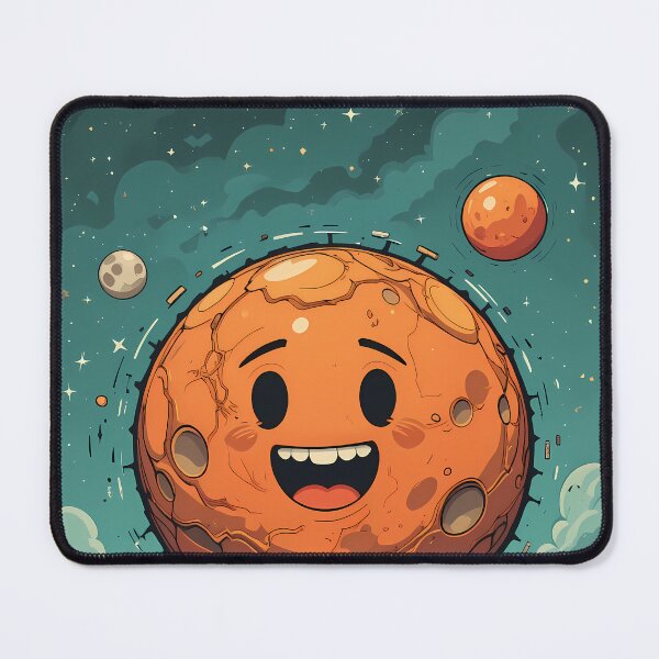 Item preview, Mars Cartoon Martian Landscapes Space Travel Red Planet designed and sold by ART ATTACK ZONE.