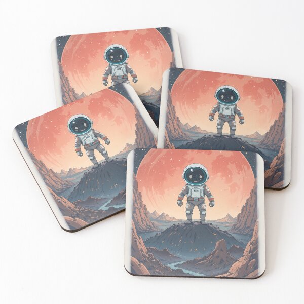 Item preview, Mars Astronaut Martian Landscapes Space Travel Red Planet designed and sold by ART ATTACK ZONE.