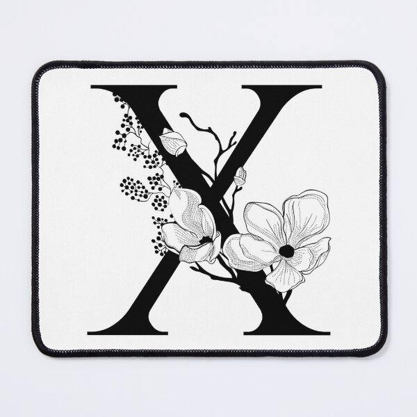 Item preview, Letter X Monogram - Floral Initial designed and sold by ZenNature.