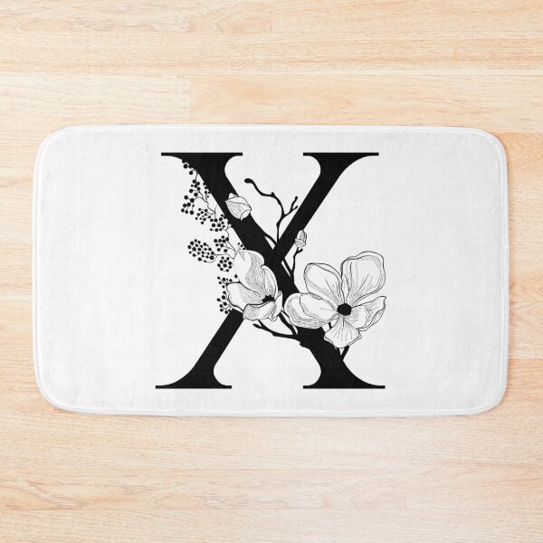 Item preview, Letter X Monogram - Floral Initial designed and sold by ZenNature.