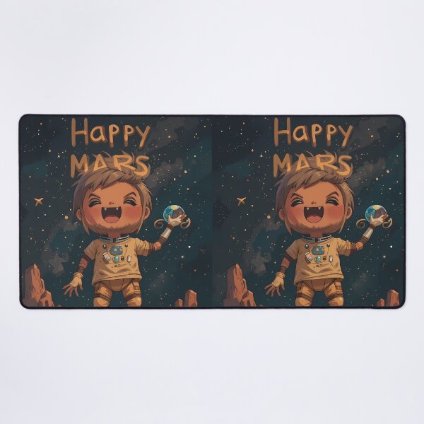 Item preview, Happy Mars Adventures Landscapes Space Travel Red Planet designed and sold by ART ATTACK ZONE.