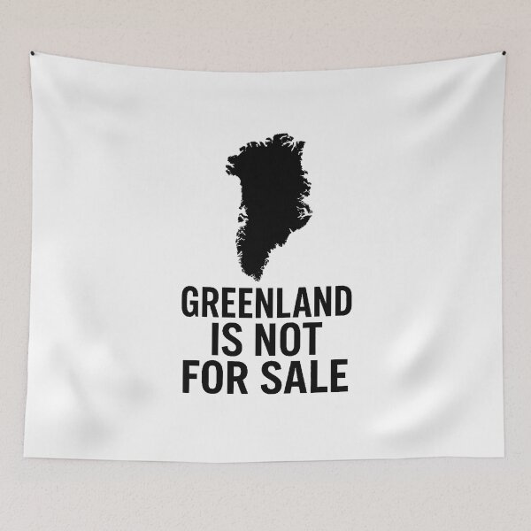 Item preview, Greenland Is Not For Sale! designed and sold by Ketsuruii shop.