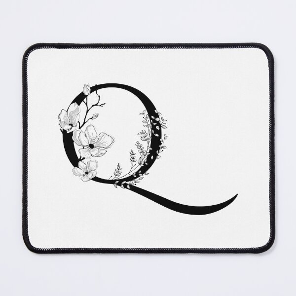 Item preview, Letter Q Monogram - Floral Initial designed and sold by ZenNature.