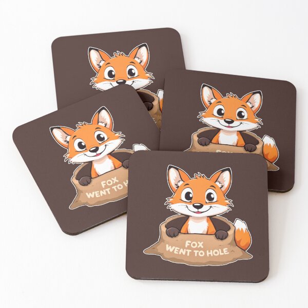 Item preview, Fox Went Into the Hole – Funny Fox designed and sold by SteadyRolling.