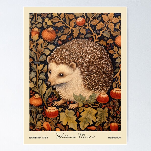 Artikel-Vorschau von William Morris Igel in Herbstblumen, designt und verkauft von MidCenturyStore.